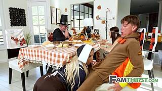A family Thanksgiving celebration turns into a wet and wild experience