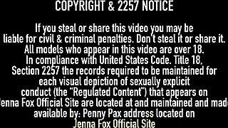 smoker beauty jenna foxx rubs her horny trimmed pussy outdoors