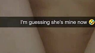 Cuckold college girlfriend gets humiliated and cum covered