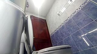 Amateur video of me capturing my stepmother's big ass