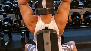 A gym encounter with a blonde and a hot pussy