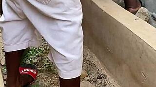 Hey, wanna see this quick outdoor bang? He slammed me hard and fast in just minutes!