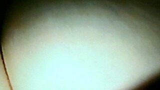 Why is the blindfolded mature wife bound and fucked with a rabbit toy at home?