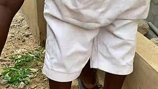 Hey, wanna see this quick outdoor bang? He slammed me hard and fast in just minutes!