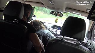 Beautiful wife Julia North's intense anal forest encounter