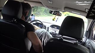 Beautiful wife Julia North's intense anal forest encounter