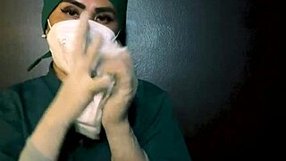 Exploring latex gloves in fetish scenarios.