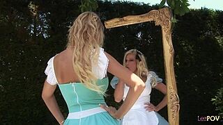 Outdoor sex with toys for hot babes and MILFs