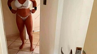 Sexy housewife gets a sensual oiled massage and deepthroat