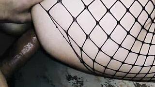 Wife with tight ass wants rough sex in stockings