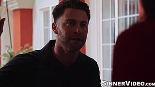 Can Muscular Seth Gamble Handle Reagan Foxx's Big Tits in Missionary?
