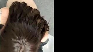 Hot milf gets her pussy pounded in a shop