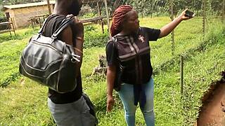 tourists banging publicly in black africa park, unreal scene! 🌍🔥