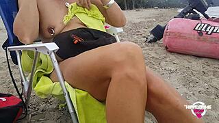 Kinky amateur moms flash pierced asses and nipples outdoors