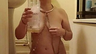 European Milf Whore Flashes Tits in Public DEGRADATION