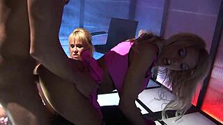 Carly Parker And Stacey Saran Get Jizz On Breasts