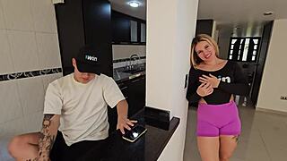 Horny wife sucks best friend's dick secretly