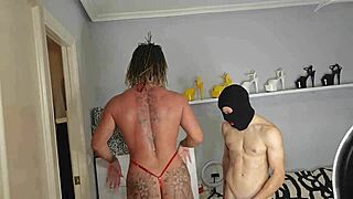 Young Guy Pounds Tattooed Milf with Big Tits Like a Beast