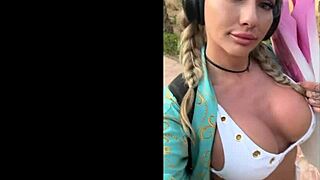 Sexy mature mommy shows big tits free from clothes in POV