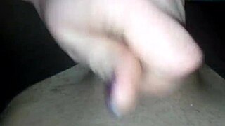 Quick handjob in pantyhose lingerie, she's fast and wild! 😘💦