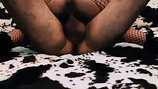 Elegant amateur couple enjoys sex with anal in a classy homemade setting