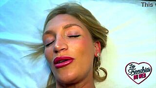 irina plays with big cock