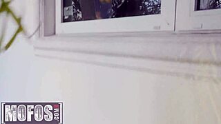 Mofos - Ryan Keely Puts on Lingerie and High Heels Then Slides Panties to Ride Big Cock