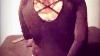 wife flashes belly in pantyhose while muff diving with brother-in-law