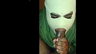 The masked girl with an amazing cock sucking talent