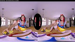 snow wild is a horny cunt riding dildo