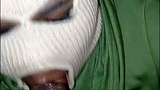The masked girl with an amazing cock sucking talent