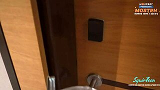 Tiny Hot Milf Gets Massive Creampie from Hotel Staff in POV Action