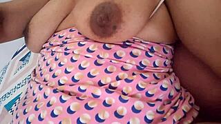 Skinny girl fingers her otp, dick, wetting pussy lips
