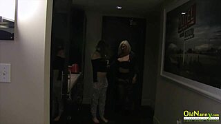 Our first lesbian date in the hotel