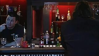 Sondra Hall's boyfriend licks and pounds her in bathroom stall