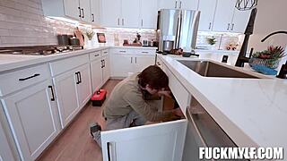The handsome handyman fucked Danae Mari with great passion