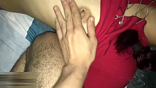 stepbrother bangs horny stepsister, cums on her sweet petite 18+ butt at home