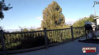 Penny Pax and Kendra Cole Pleasure Each Other Outdoors