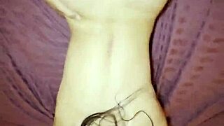 Asian teen babysitter gets anal during public massage interview session