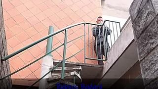Hot Resident Gives the New Socks Thief a Surprise