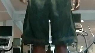 fitness workout with sexy mature roommate and father in law