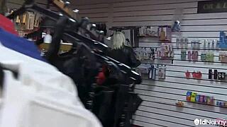 Busty mature ladies try out all the toys in the shop - oldnanny