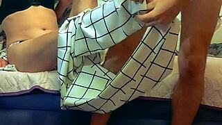 Stranger touched the wife's assets in front of her husband