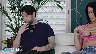 brunette milf cheats with husband's best friend