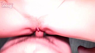 Older Seth Brogan creampies Amber Stark’s hairy pussy
