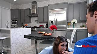 Stepdad oblivious, stepson took steamy step mom snapshot