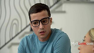 A pervert guy got his virgin ass nailed by a hot step mom