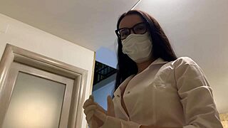 Hot Nurse in Latex Gloves Delivers Wild Sex Therapy. She Rides with Teasing Skill.