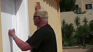 German lady directly fucked by the pool during her holiday