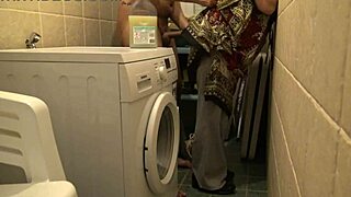 WOW! Cuckold Wife Gets ROUGH SEX in Basement While Husband's Away!